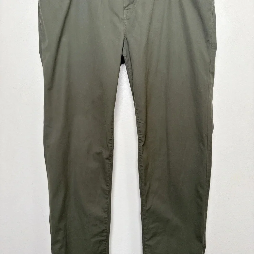 Ben Sherman Mens 38/34 Chino Dark Olive Slim Trouser